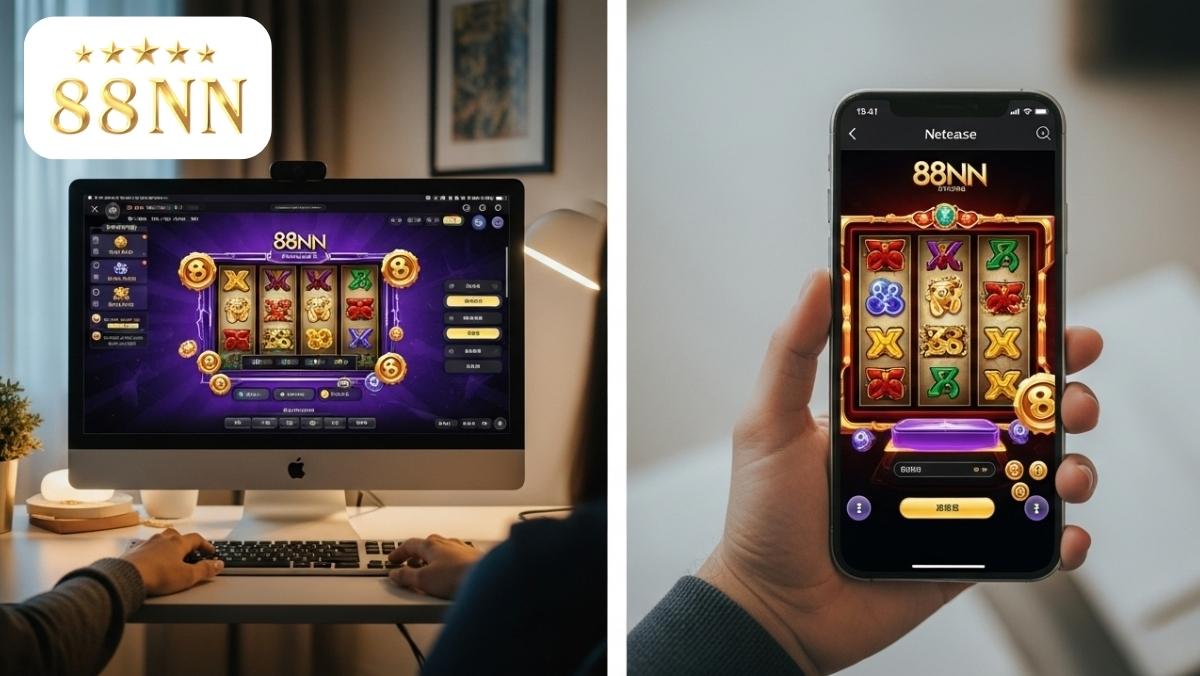 Trải nghiệm game NE liền mạch trên mọi thiết bị. Dù là trên máy tính hay điện thoại, bạn luôn có thể chinh phục mọi thử thách cùng 88NN.