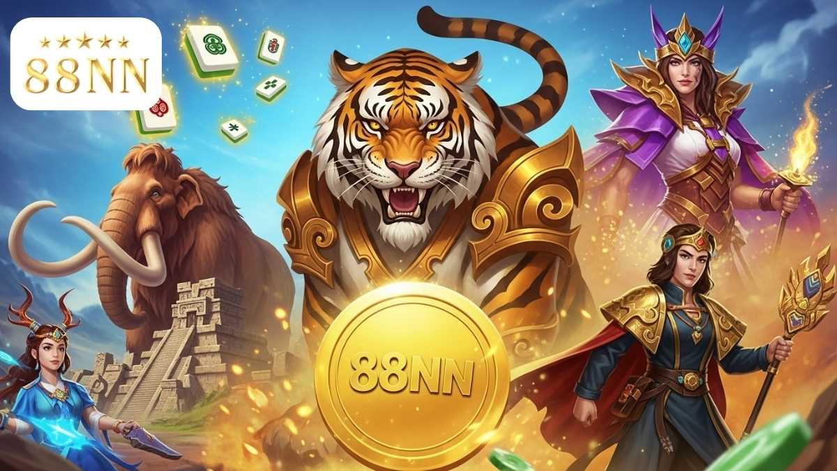 Khám phá thế giới đa dạng của FunTa Gaming tại 88nn: Từ hổ thần may mắn, voi ma mút cổ đại đến những ván mạt chược kịch tính.